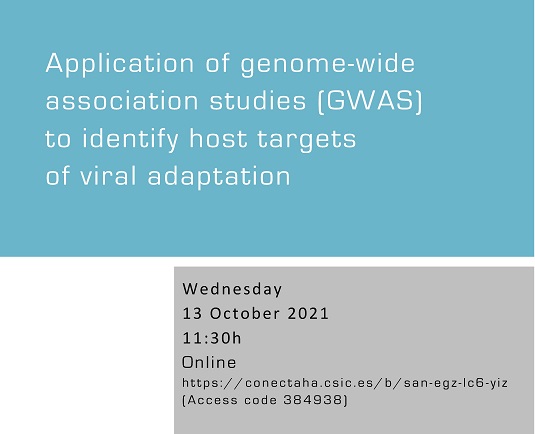 Application of genome-wide association studies (GWAS) to identify host targets of viral adaptation
